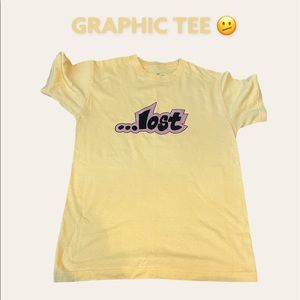 YELLOW GRAPHIC TEE